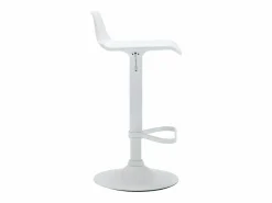 Online Vente-unique taburete alto de polipropileno color CALAS Blanco