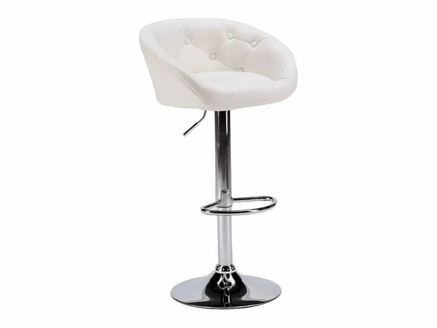 Super stool Taburete bar y cocina de cuero polipiel Chesterfield Diseño Tucson -
