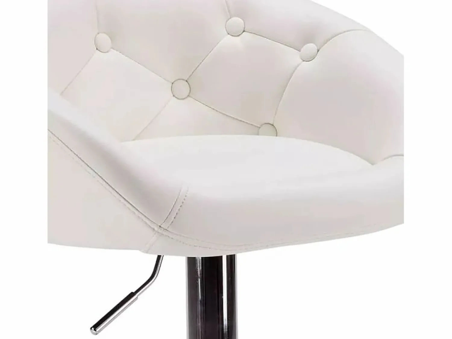 Super stool Taburete bar y cocina de cuero polipiel Chesterfield Diseño Tucson -