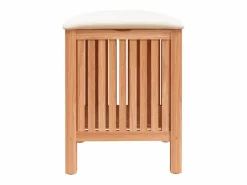 Taburete de baño 40,5x40x52 cm Madera maciza de nogal
