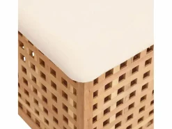 Taburete de baño 48x47,5x52 cm Madera maciza de nogal