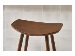 Online Miliboo Taburete de bar moderno nogal 72cm DEMORY Marru00f3n