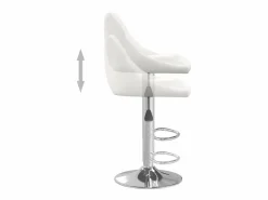 Sale vidaxl Taburete de cocina cuero sintético Blanco