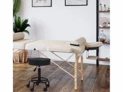 Best Taburete de esteticista ergonómico regulable tapizado giratorio Senzu. - Taburete De Oficina