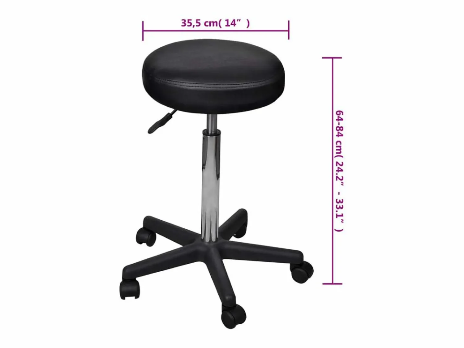 Sale Taburete de oficina ES715398 Negro