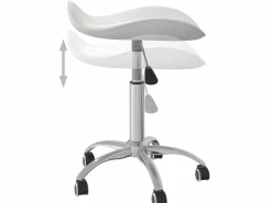 Online Taburete de salón de belleza de cuero sintético ES38326 Taburete De Oficina