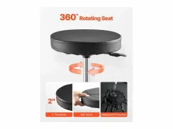 Sale Taburete de Taller, SucceBuy Taburete de Taller Móvil, Asiento de Mecánico con Ruedas, Capacidad 136 kg para Reparación y Mantenimiento de Automóviles, y Rojo Negro