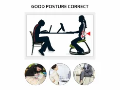 Sale Taburete Ergonómico de Rodillas, SucceBuy, de Madera, con Balanceo y Corrector de Postura para Oficina y Hogar. Blanco roto