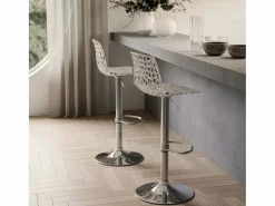 AHD Taburete Grand Soleil SPIDER para cafetería bar cocina alto fijo giratorio reposapiés regulable -