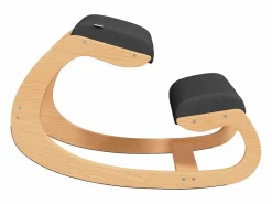 Outlet vidaxl Taburete rodillas madera contrachapada abedul 55x84x55 cm Negro