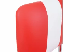 Clearance MCW Taburetes de bar Akita (juego de 2), rojo y blanco Rojo / Blanco