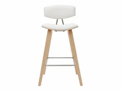 Miliboo Taburetes de bar modernos y madera clar A69 cm (lote de 2) VASCO
