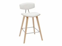 Miliboo Taburetes de bar modernos y madera clar A69 cm (lote de 2) VASCO