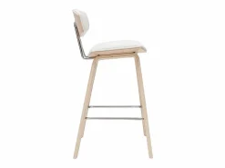 Miliboo Taburetes de bar modernos y madera clar A69 cm (lote de 2) VASCO