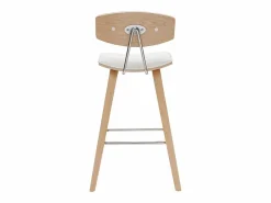 Miliboo Taburetes de bar modernos y madera clar A69 cm (lote de 2) VASCO