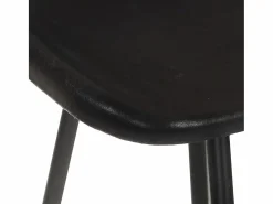 Discount Taburetes de cocina 4 unidades cuero auténtico Muebles De Bar|Taburete Alto