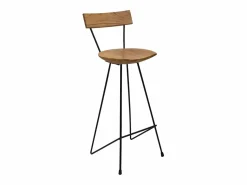 Discount Taburetes de cocina 2 unidades madera maciza de teca Taburete Alto