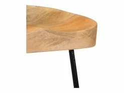 vidaxl Taburetes de cocina gavin 2 unidades madera maciza de mango