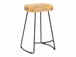 vidaxl Taburetes de cocina gavin 2 unidades madera maciza de mango
