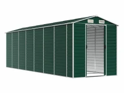 Hot Tampa Cobertizo de jardín acero galvanizado 191x640x198 cm Caseta De Jardín