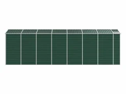 Hot Tampa Cobertizo de jardín acero galvanizado 191x640x198 cm Caseta De Jardín