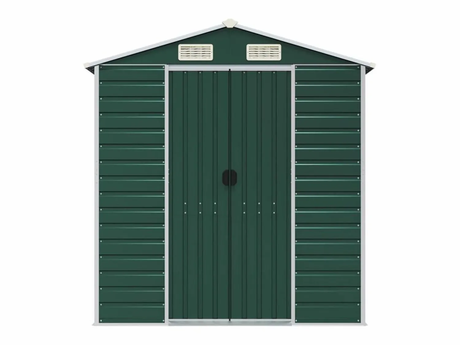 Hot Tampa Cobertizo de jardín acero galvanizado 191x555x198 cm Caseta De Jardín