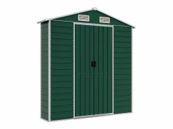 Hot Tampa Cobertizo de jardín acero galvanizado 191x555x198 cm Caseta De Jardín