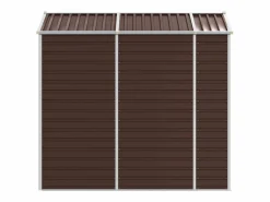 Discount Tampa Cobertizo de jardín acero galvanizado marrón 191x215x198 cm Caseta De Jardín