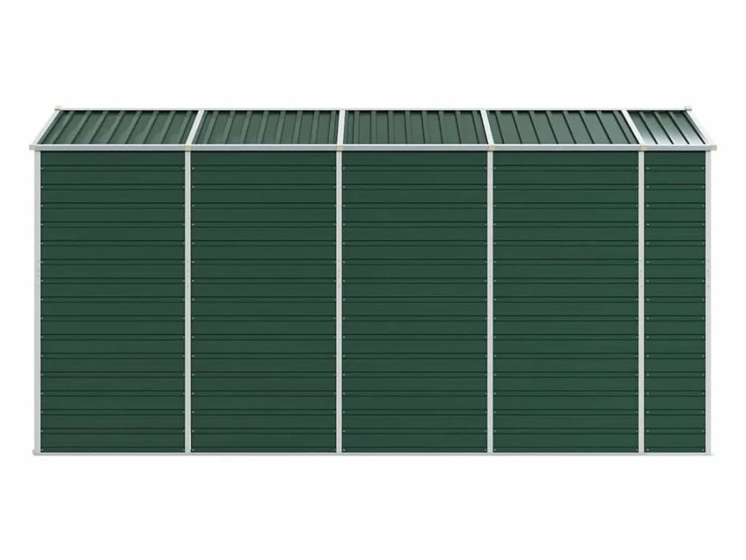 Garden Furniture Tampa Cobertizo de jardín acero galvanizado 191x385x198 cm