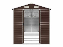 Clearance Garden Furniture Tampa Cobertizo de jardín acero galvanizado marrón 191x725x198 cm Marru00f3n