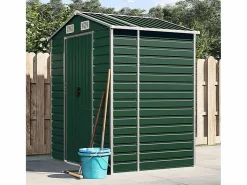 Outlet Tampa Cobertizo de jardín acero galvanizado 191x130x198 cm Caseta De Jardín