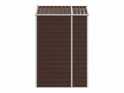 Garden Furniture Tampa Cobertizo de jardín acero galvanizado marrón 191x130x198 cm Marru00f3n