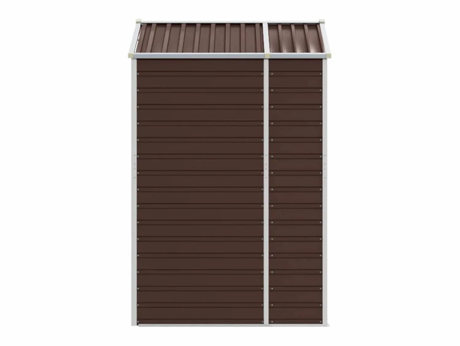 Garden Furniture Tampa Cobertizo de jardín acero galvanizado marrón 191x130x198 cm Marru00f3n
