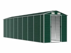 Hot Tampa Cobertizo de jardín acero galvanizado 191x725x198 cm Caseta De Jardín