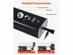 Best Tanque de Agua de Techo SucceBuy de 17L, Tanque Multi-Distribuidor de Aluminio para Exteriores con Paneles Antisalpicaduras y Ranura en T Negro