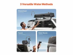 Clearance Tanque de Agua SucceBuy para Barras de Techo, Capacidad de 15L, Tanque Exterior Multi-Distribución con 2 Paneles Antisalpicaduras Recuperador De Agua