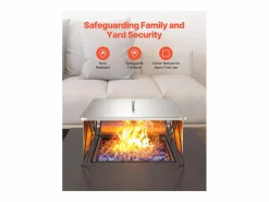 Online Tapa de Brasero SucceBuy de Acero Inoxidable, 64.5 x 64.5 x 37 cm, Deflector de Calor Exterior para Fogatas, Camping y Calefacción de Madera Materiales Y Utensilios De Cocina