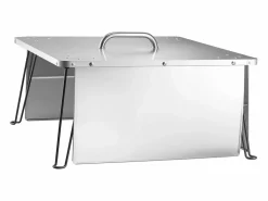Online Tapa de Brasero SucceBuy de Acero Inoxidable, 64.5 x 64.5 x 37 cm, Deflector de Calor Exterior para Fogatas, Camping y Calefacción de Madera Materiales Y Utensilios De Cocina