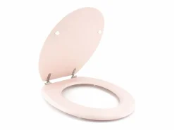 Online Tapa de WC Dolce en madera moldeada color rosa cristal con bisagras de acero inoxidable - GELCO DESIGN, 39x47 cm Tapa De Inodoro