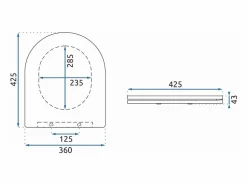 Outlet Tapa Y Asiento Uf Duroplast Flat Carlo Carter White Tapa De Inodoro