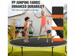 Tapiz de Reemplazo para Trampolín SucceBuy, Marco de 396 cm, 80 Aros en V, Resorte de 18 cm