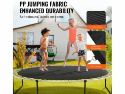 Sale Tapiz de Reemplazo para Trampolín SucceBuy, Marco de 366 cm, 72 Aros en V, Resorte de 14 cm Negro
