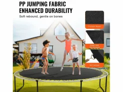 Outlet Tapiz de Reemplazo para Trampolín SucceBuy, Marco de 427 cm, 96 Aros en V, Resorte de 18 cm Negro