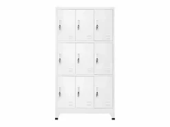 vidaxl Taquilla con 9 compartimentos acero 90x45x180 cm
