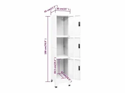 Outlet Taquilla de acero 38x45x180 cm Armario Oficina