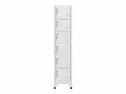Clearance vidaxl Taquilla de acero claro 38x40x180 cm Gris