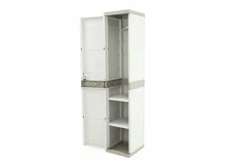 Taquilla Titanium Exterior 1 Puerta 2 Baldas Perchero 35x176x41 cm