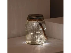 Ledkia Tarro de Cristal LED Portátil Solar Winy 3000K Blanco Cálido