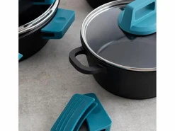 Tartera Confort Quid con tapa aluminio fundido azul/ Ø24 cm
