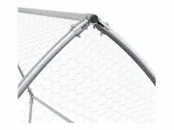 Online Garden Furniture Taylor Ann Conejera acero galvanizado 100x105x120 cm Plateado